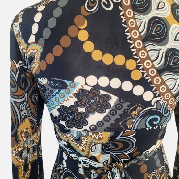 Charlotte Russe Multi-Colored Pattern Midi Dress - S - Picture 3 of 11